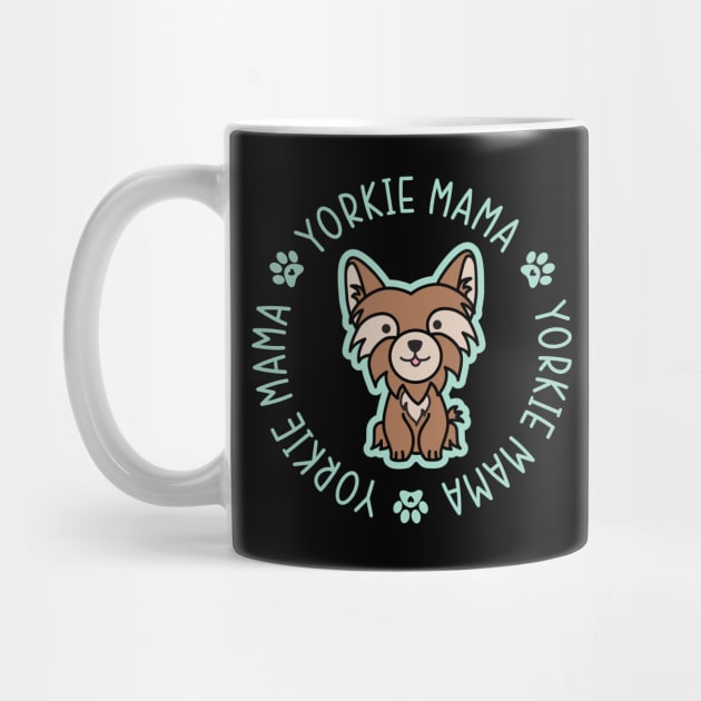 Yorkie Mama Yorkshire Terrier Mom Dog by GlimmerDesigns